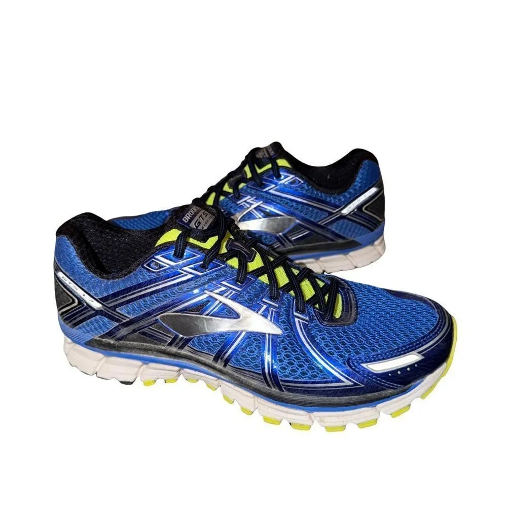 Men’s brooks GTS 17 Blue and Black Running Shoes size 9.5 wide 2E
